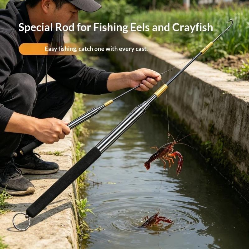 1PC 360 Degree Rotation Barbed - Fishing Rod Telescopic 评论和价格