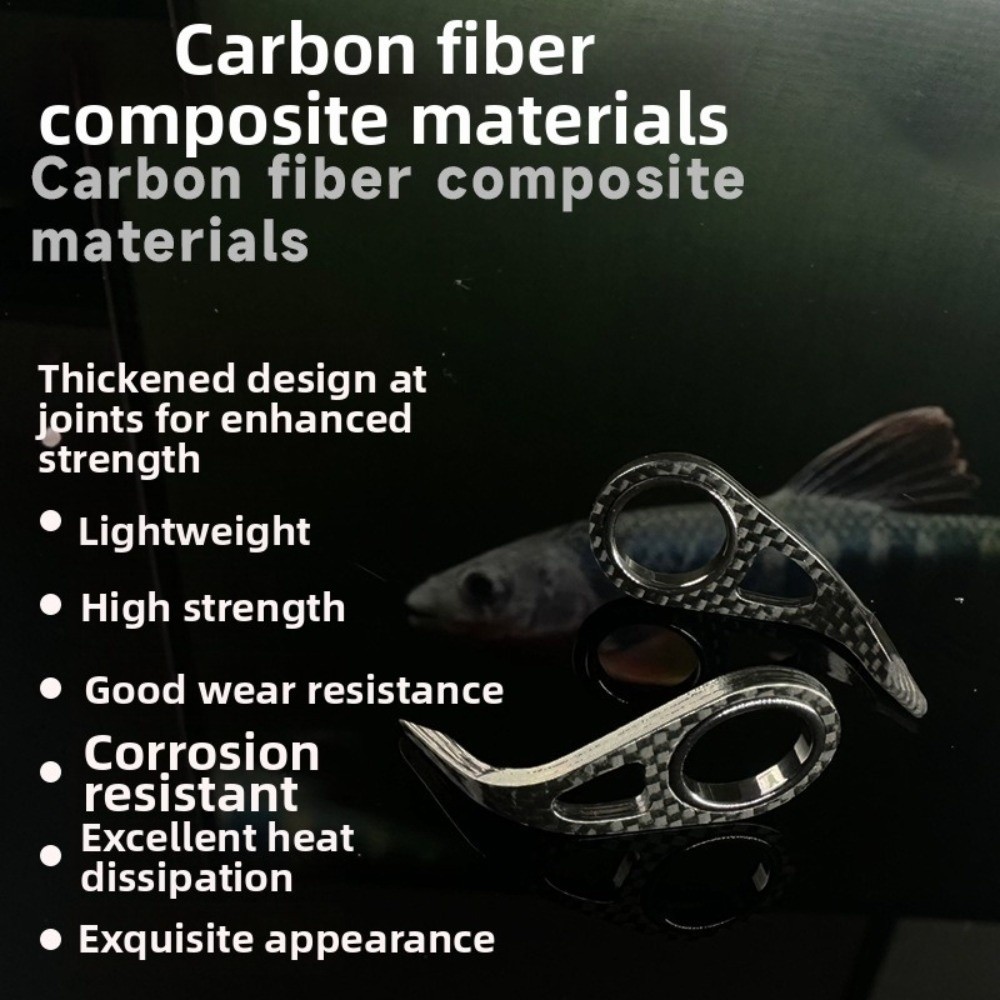 Carbon Fiber Material Rod Guid - Fishing Rod Spinning 评论和价格