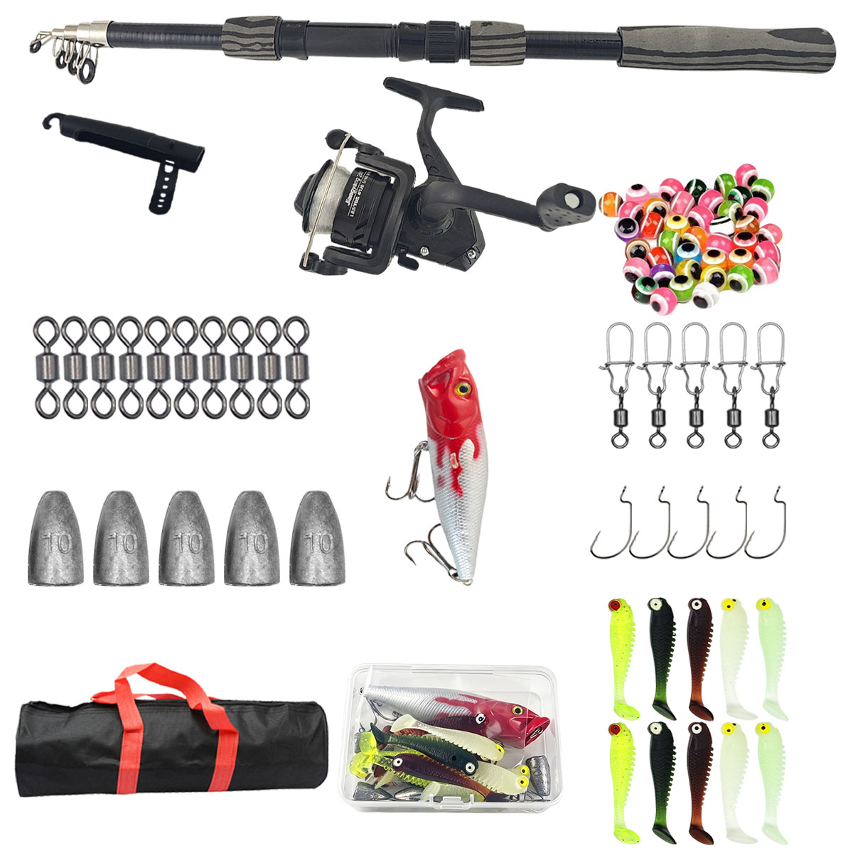 Portable Telescopic Fishing Ro - Fishing Rod Case 评论和价格